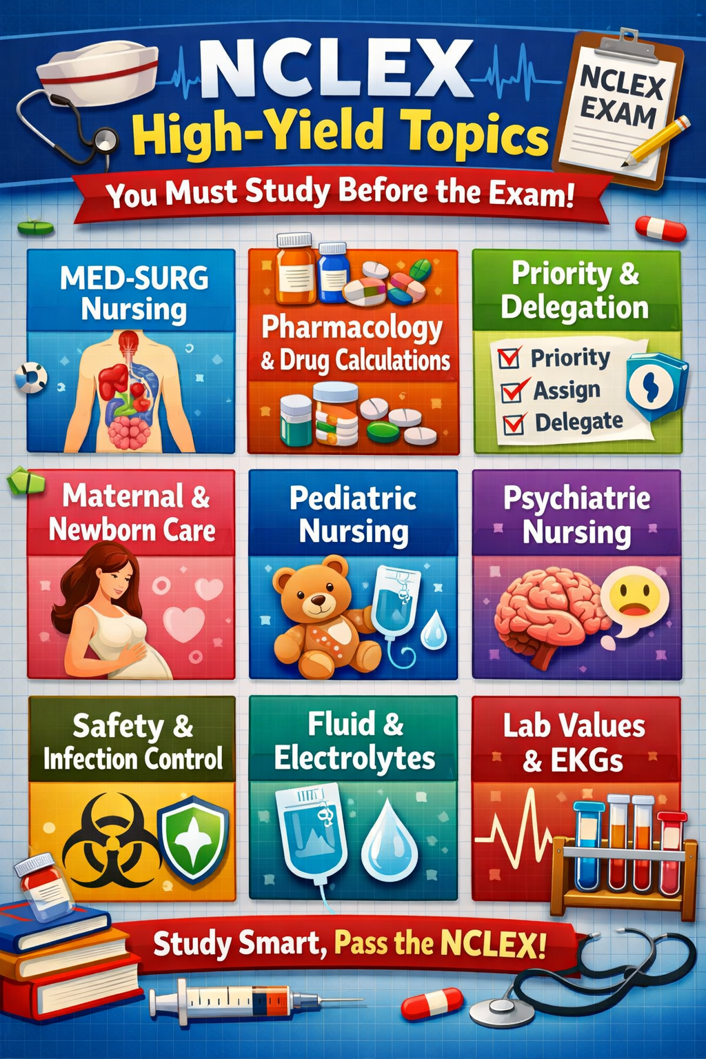 NCLEX High-Yield Topics You Must Study Before the Exam nclex exam